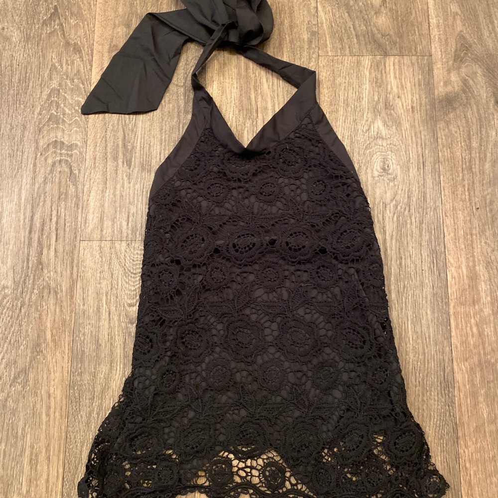 Open back sheer top